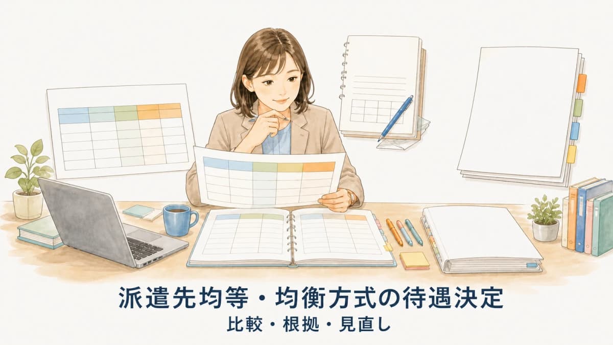 派遣先均等・均衡方式の待遇決定|比較・根拠・見直し【2026年版】