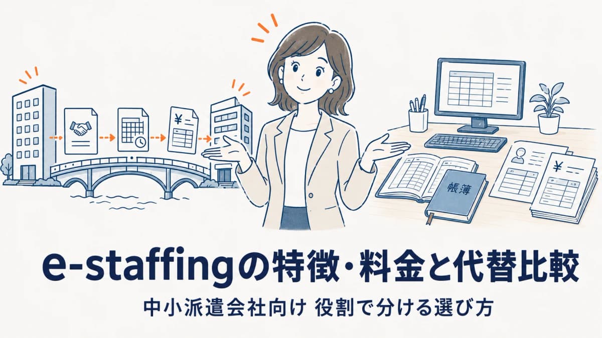 e-staffingの特徴・料金と中小派遣会社向け代替サービス比較【2026年版】