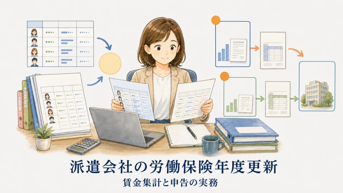 派遣会社の労働保険年度更新|賃金集計と申告の実務【2026年版】