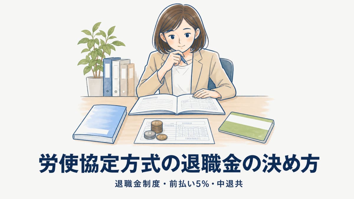 労使協定方式の退職金の決め方|派遣元が選ぶ3方式(退職金制度・前払い5%・中退共)【2026年版】