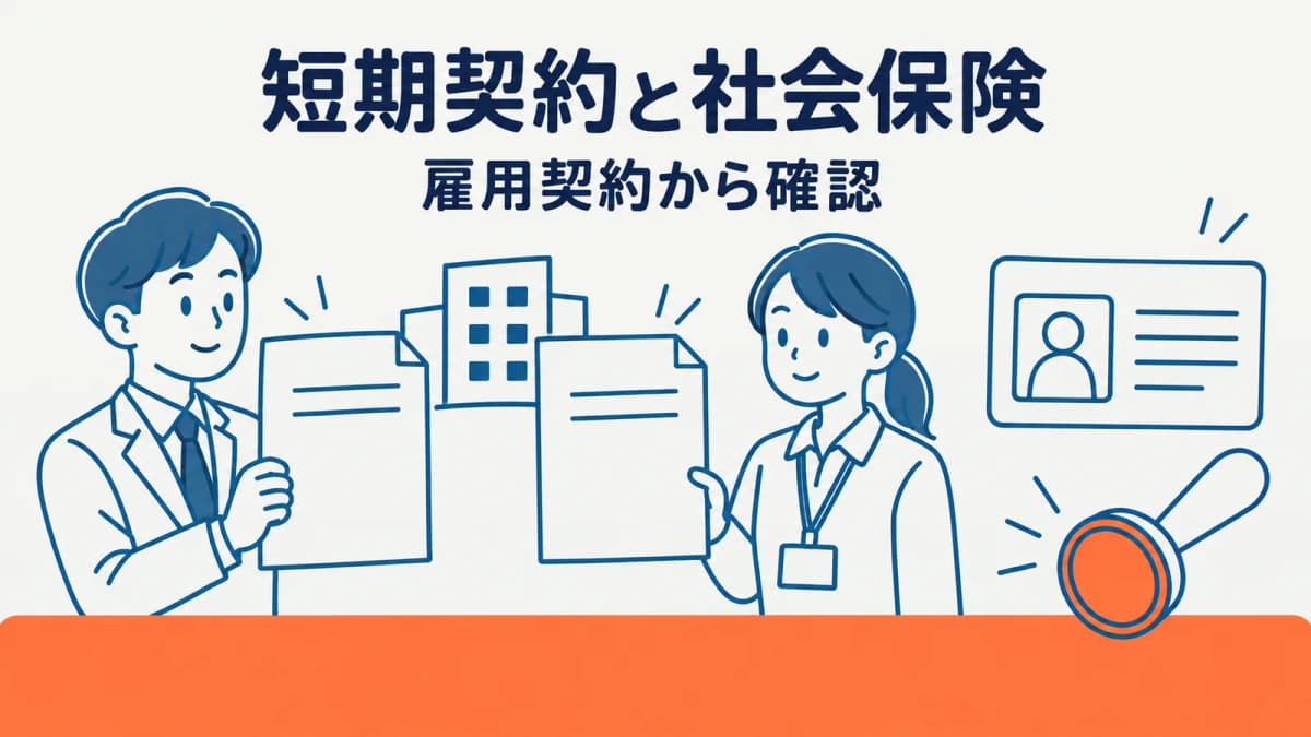 2か月以内の雇用契約と社会保険|派遣元の加入判定手順【2026年版】
